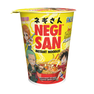 NEGISAN - Luffy, Zoro, Nami - One Piece - Nouilles instantanées Poulet Teriyaki 65g