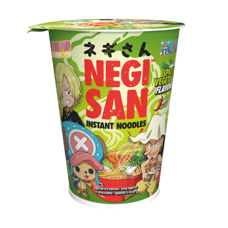 NEGISAN - Sanji, Chopper, Usopp - One Piece - Nouilles instantanées Légumes épicés 65g
