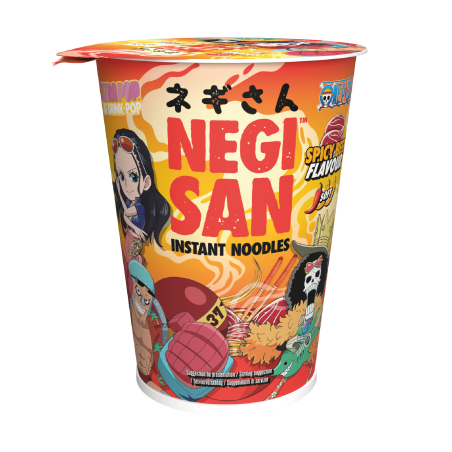 NEGISAN - Robin, Franky, Brook - One Piece - Nouilles instantanées Bœuf épicé 65g