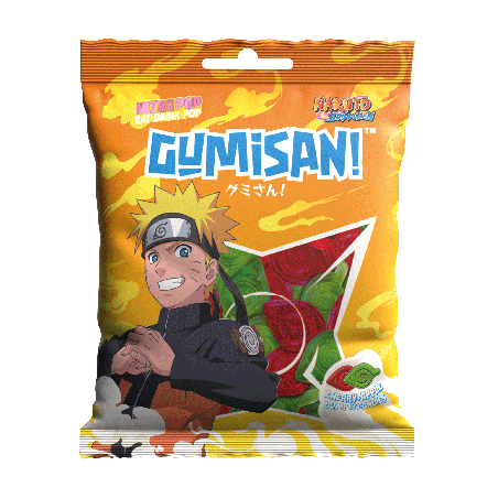 GUMISAN - Naruto - Naruto - Bonbons gélifiés Cerise et Pomme 180g