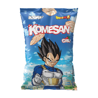 ULTRA POP - KOMESAN - CHIPS DE RIZ PIMENT - DBZ - VEGETA x12