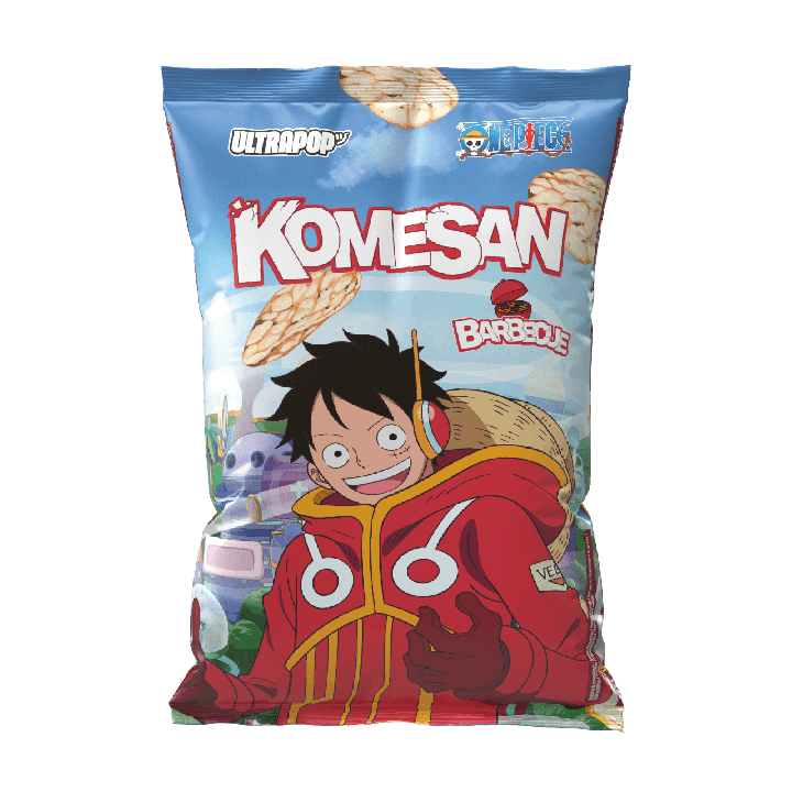 KOMESAN - Luffy - One Piece - Chips de riz Barbecue 60g