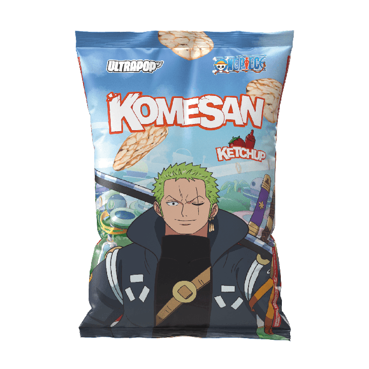 KOMESAN - Zoro - One Piece - Chips de riz Ketchup 60g