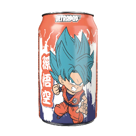 ULTRAPOP - Goku - Dragon Ball Super - Soda Fraise Banane 33cL