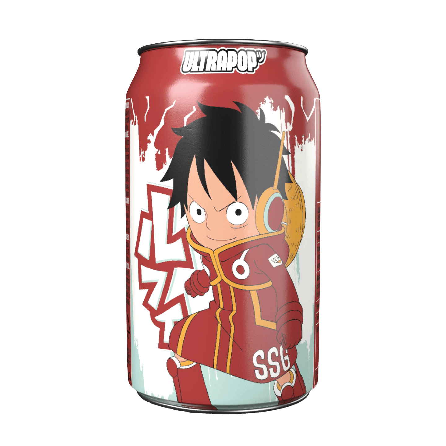ULTRAPOP - Luffy - One Piece - Soda Citron Fraise 33cL