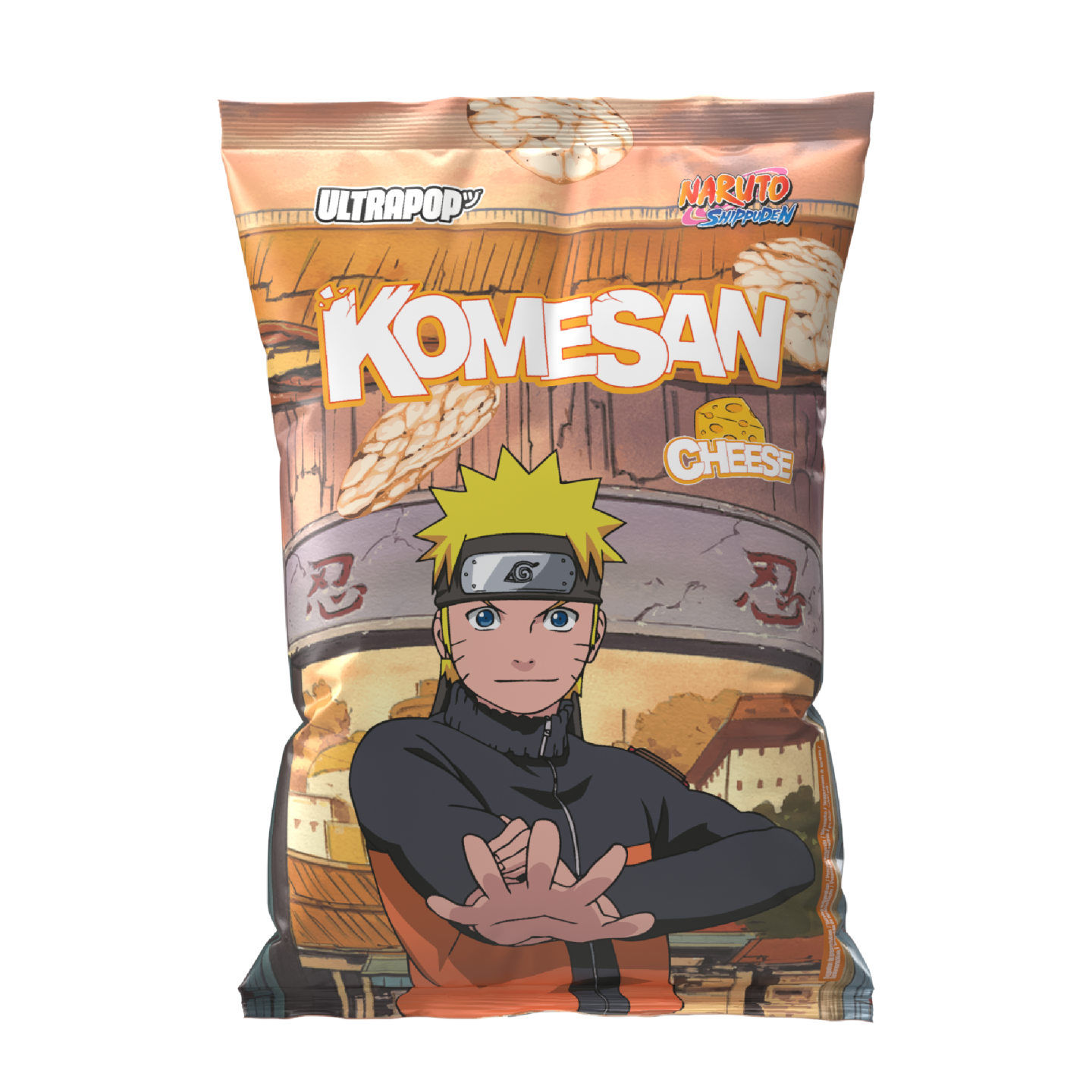 KOMESAN - Naruto - Naruto - Chips de riz Fromage 60g