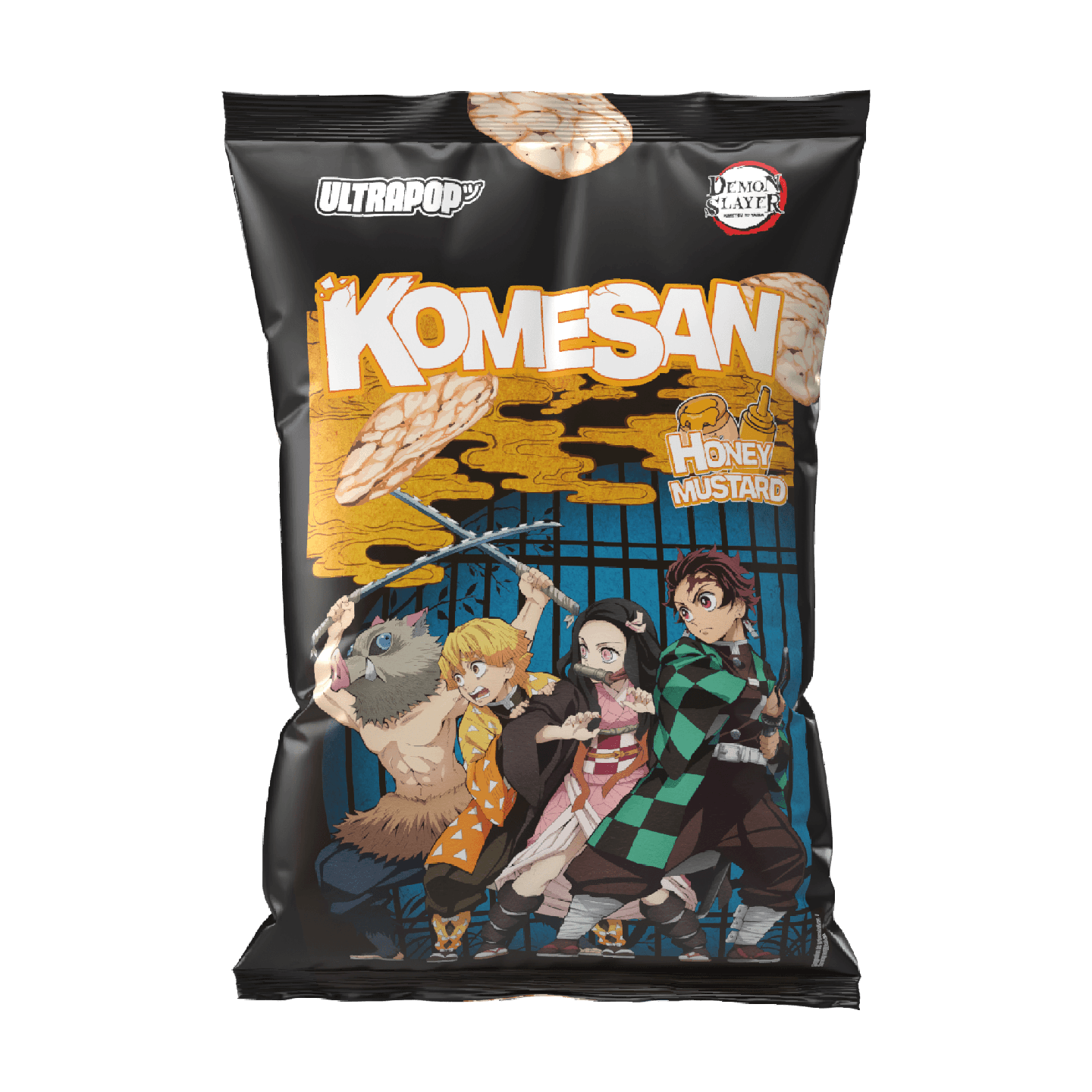 KOMESAN - Demon Slayer - Chips de riz Moutarde & Miel 60g