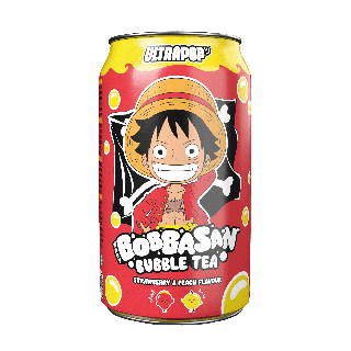 BOBBASAN - Luffy - One Piece - Bubble Tea Fraise & Pêche 32cL