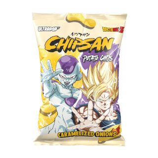 ULTRA POP - CHIPSAN - CHIPS OIGNONS CARAMELISES -DBZ- GOKU VS FREEZER