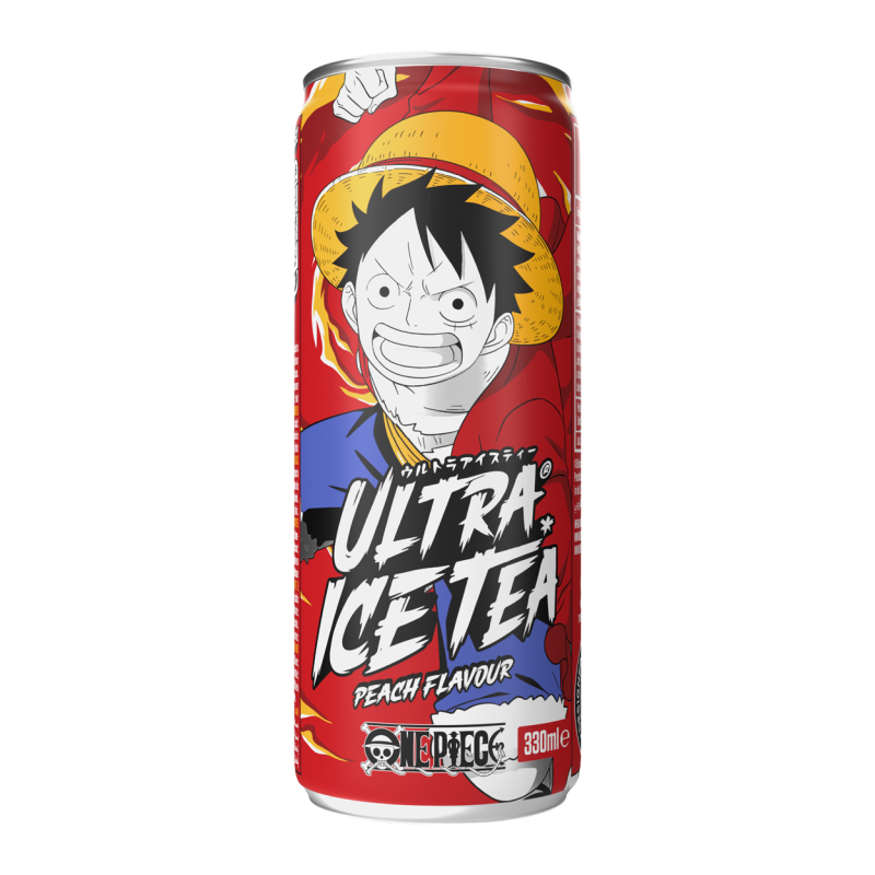 ULTRAPOP - One Piece - Luffy - Ice tea Pêche 33cl
