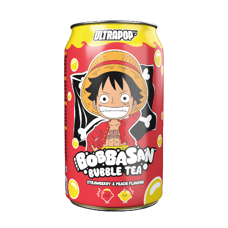 ULTRAPOP - One Piece - Luffy - Fraise & Pêche 32cl