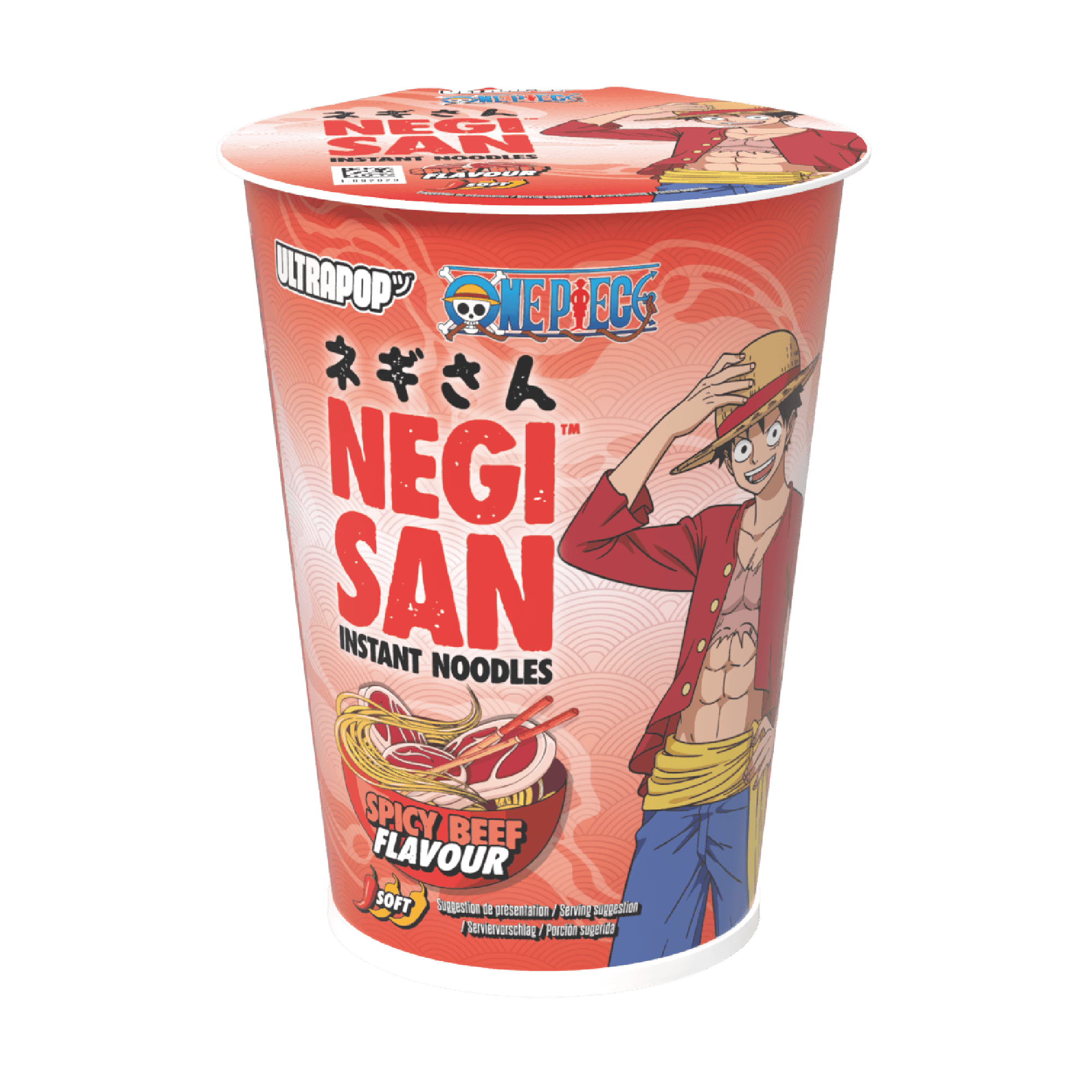 ULTRAPOP - One Piece - Luffi - Boeuf épicé 65g